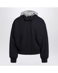 Prada - Wool Hooded Jacket - Lyst