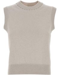 Fendi - Cappuccino Cashmere Vest - Lyst