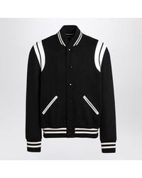Saint Laurent - Wool Bomber Jacket - Lyst