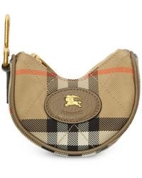 Burberry - Neutrals Keyrings & Chains - Lyst