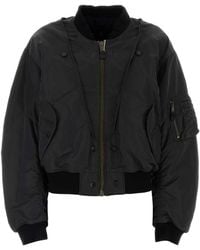 Maison Margiela - Slate Nylon Bomber Jacket - Lyst