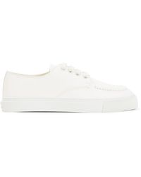 Prada - Leather Low-Top Sneakers - Lyst