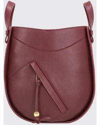 Loewe - Structured Leather Zip Shoulder Bag - Lyst