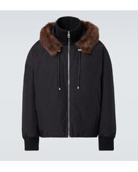 Loewe - Shearling-Trimmed Cotton-Blend Jacket - Lyst