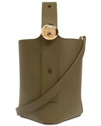 Loewe - Smooth Leather Mini Pebble Bucket Bags - Lyst
