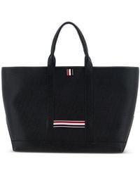 Thom Browne - Leather Medium Tote Bag - Lyst