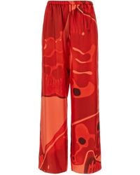 Ferragamo - Palazzo Silk Pants - Lyst