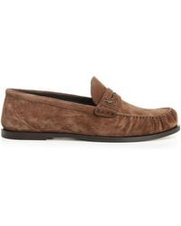 Saint Laurent - Laurent Suede Loafers - Lyst