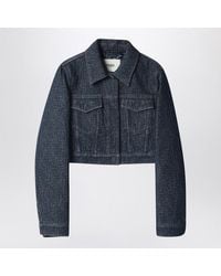 Fendi - Ff Cropped Denim Jacket - Lyst