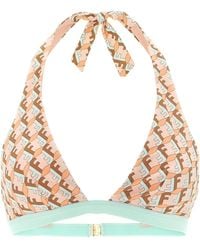 Fendi - 'Ff Waves' Bikini Top - Lyst