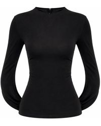 Alexander Wang - Solid Round Neck Top - Lyst