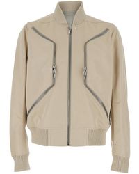 Rick Owens - 'Heizer Flight' Bomber Jacket With Two Front Zip Pockets - Lyst