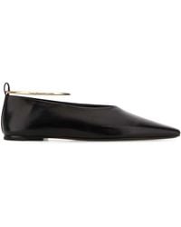 Jil Sander - Leather Ballerinas - Lyst