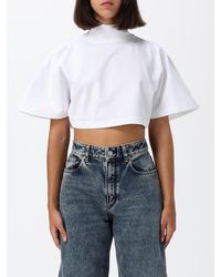 Alaïa - Cropped Turtleneck Top - Lyst