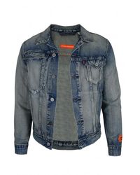 Heron Preston - Washed Denim Collaboration Jacket - Lyst