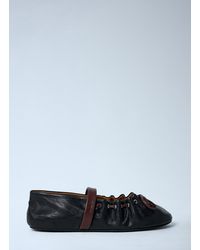 Marni - Leather Flat Shoes - Lyst