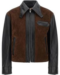 Marni - Leather And Suede Jacket - Lyst