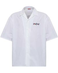 KENZO - Short-Sleeved Shirt With Tiger Print - Lyst
