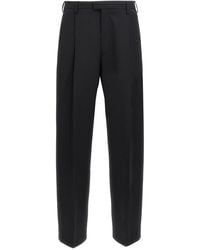 Marni - Straight Leg Wool Blend Trousers - Lyst