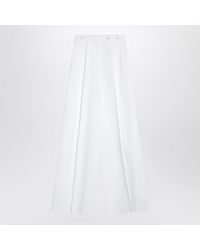 Givenchy - Pleated Cotton Trousers - Lyst