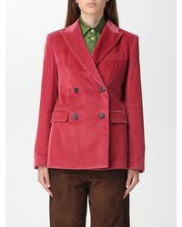 Weekend by Maxmara - Corduroy Doublebreasted Blazer - Lyst