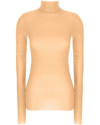 Jil Sander - Silk Turtleneck Top - Lyst