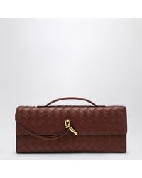 Bottega Veneta - Andiamo Clutch Sapele With Handle - Lyst