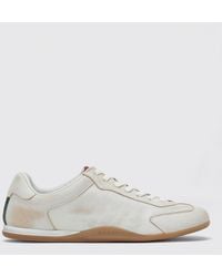 Gucci - Shift Aged Leather Sneakers - Lyst