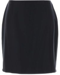 Gucci - Midnight Wool Mini Skirt - Lyst