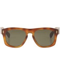 Brunello Cucinelli - Tortoiseshell Acetate Sunglasses With Iconic Details - Lyst
