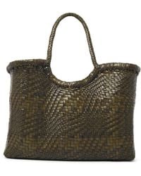 Dragon Diffusion - 'Nantucket Optical' Khaki Leather Bag - Lyst