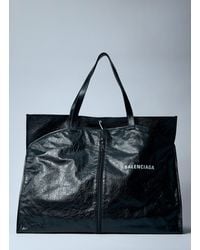 Balenciaga 'Borsa Porta Abiti Shopper' Shopping Bag in Black