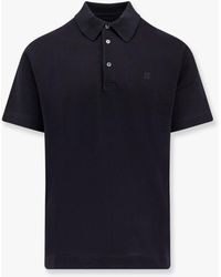 Givenchy - Pique Cotton Polo Shirt With 4G Embroidery - Lyst