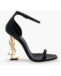 Saint Laurent - Opyum 110 Patent Leather Sandals - Lyst