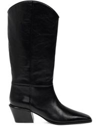 Paris Texas - Bettina Leather Pointed Toe Boots 50Mm - Lyst