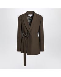 Loewe - Wool Blazer With Belt - Lyst