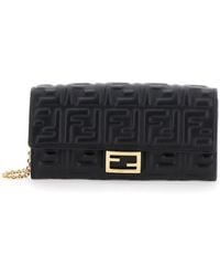 Fendi - Â€Œcontinentalâ€ Mini Bag With All-Over Ff Pattern - Lyst