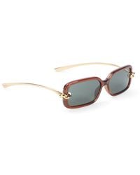 Bottega Veneta - Knot Rectangular Sunglasses - Lyst