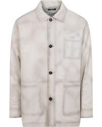 Kiton - Lamb Leather Jacket - Lyst