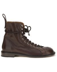 Versace - Billy Leather Ankle Boots - Lyst