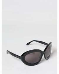 Alaïa - Rounded Acetate Shield Sunglasses - Lyst