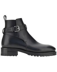 DSquared² - Leather Boots With Debossed Logo - Lyst