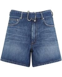 Sportmax - Medio Vintage Cotton Fiesta Denim Shorts - Lyst