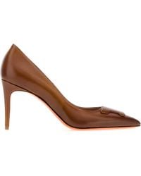 Santoni - Leather Sibil Pumps - Lyst