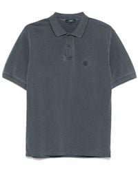 Herno - Logo Cotton Polo Shirt - Lyst