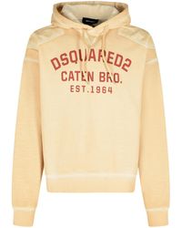 DSquared² - 'Cipro' Sand Cotton Sweatshirt - Lyst