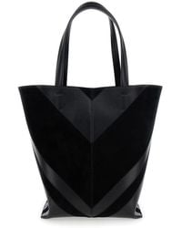 Phoebe Philo - Shoulder Bag With Double Handles And Chevron Pattern - Lyst