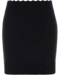 Chloé - Wool Blend Mini Skirt - Lyst