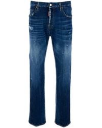 DSquared² - '643' Jeans With All-Over Details And Logo Patch On The Rear - Lyst
