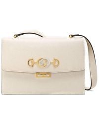 Gucci - Zumi Grained Leather Shoulder Bag Crossbody Bag Small - Lyst